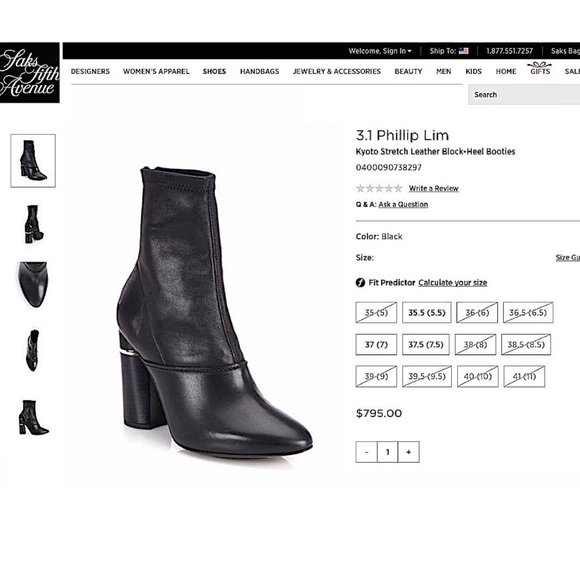 HP🎉 3.1 Phillip Lim Kyoto Stretch Leather Boots in Black - Picture 6 of 15